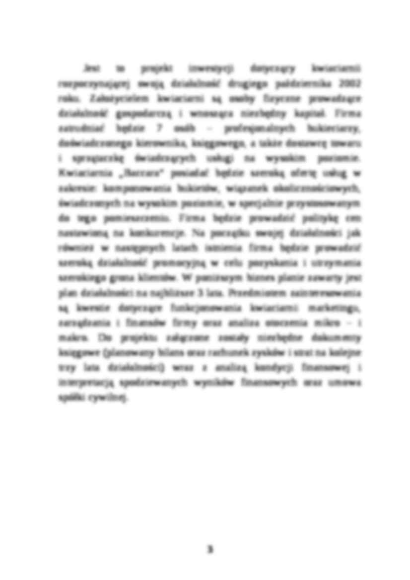 Biznes plan - kwiaciarnia - strona 2