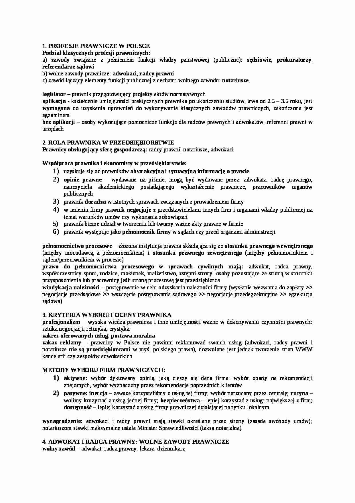 Współpraca prawnika i ekonomisty - strona 1