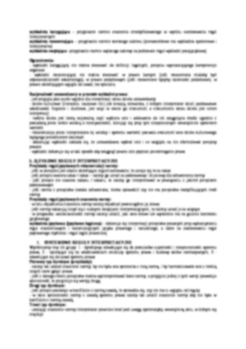 Wykładnia przepisów prawnych - strona 2