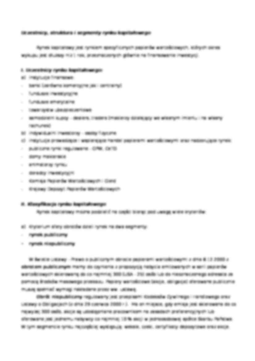 Rynek kapitałowy - strona 2