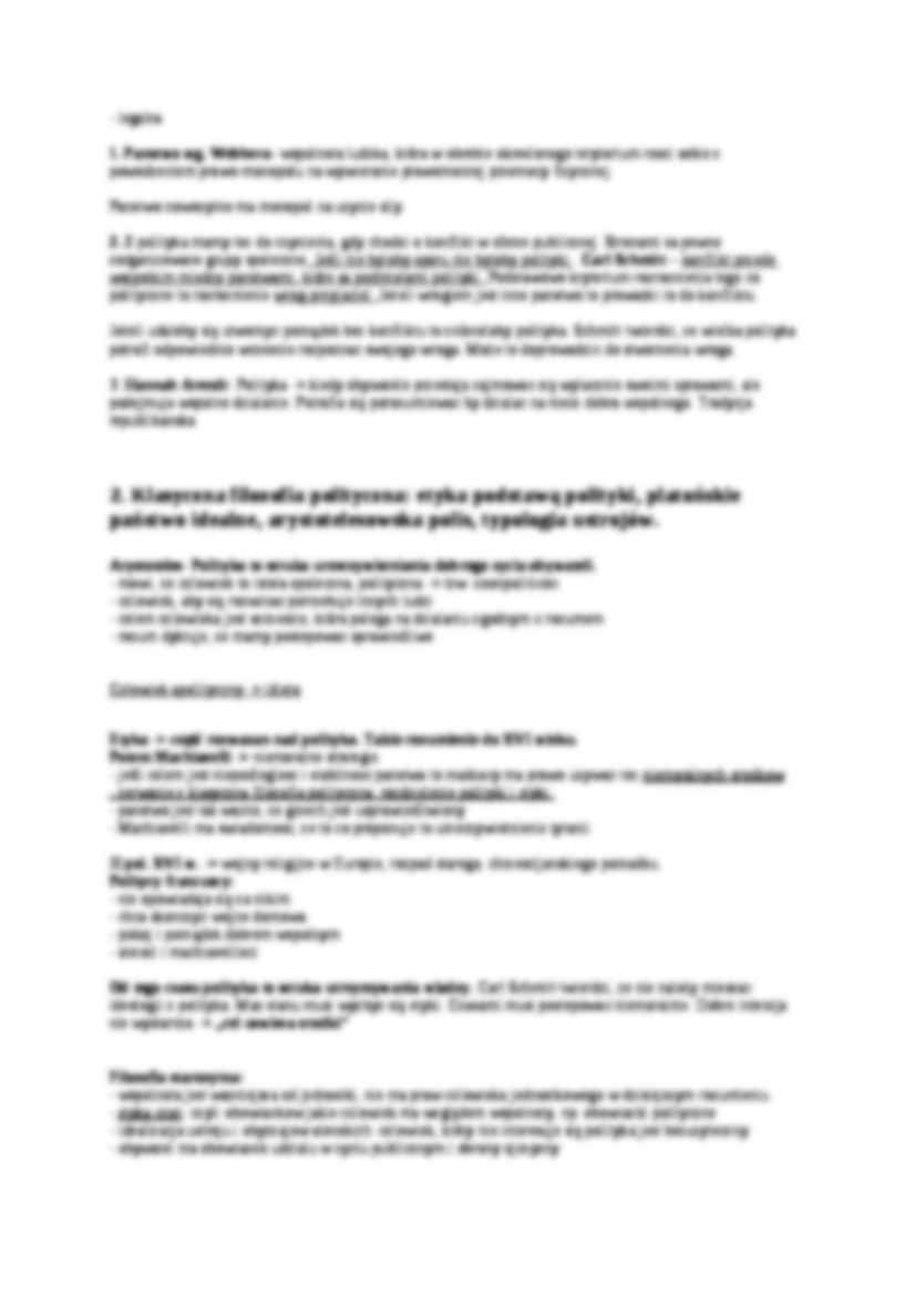 Filozofia polityczna -  skrypt - strona 2