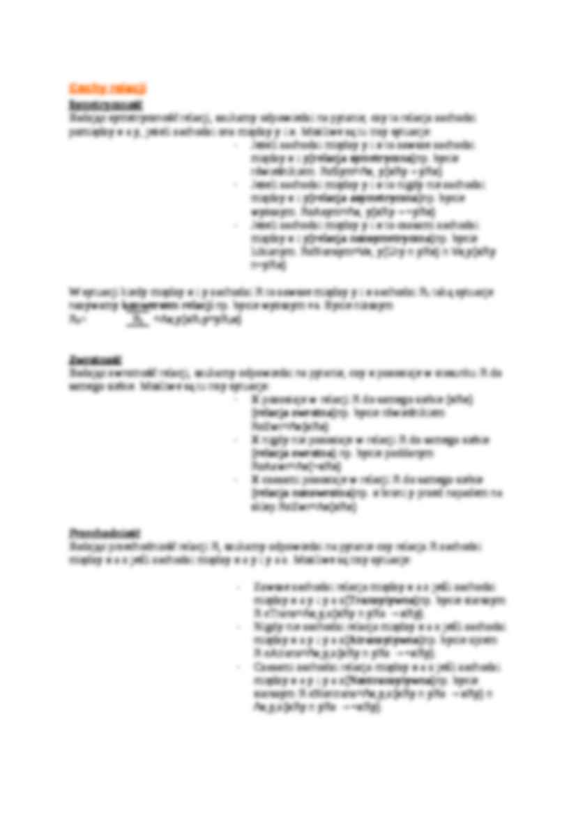 Elementy teorii relacji - strona 2