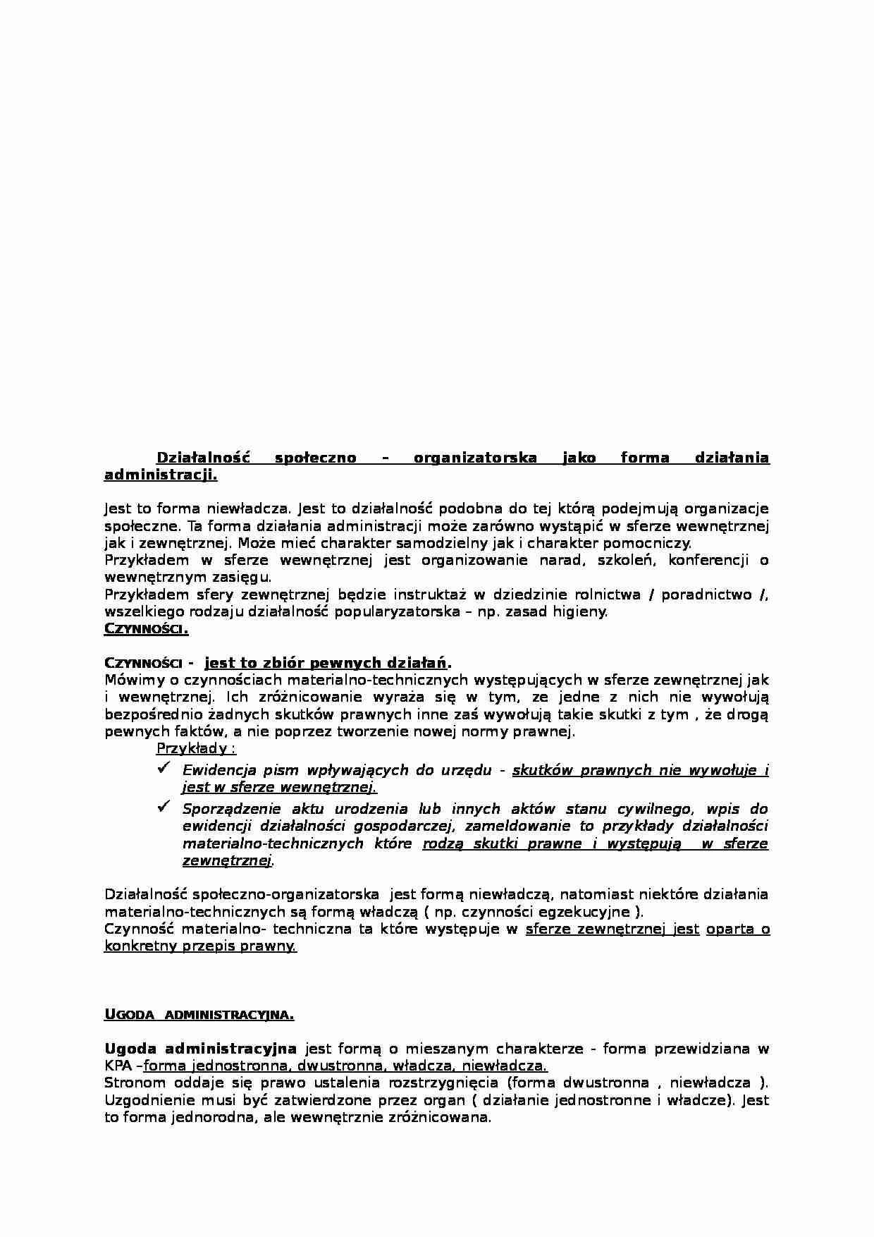 Działalność społeczno - organizatorska - strona 1