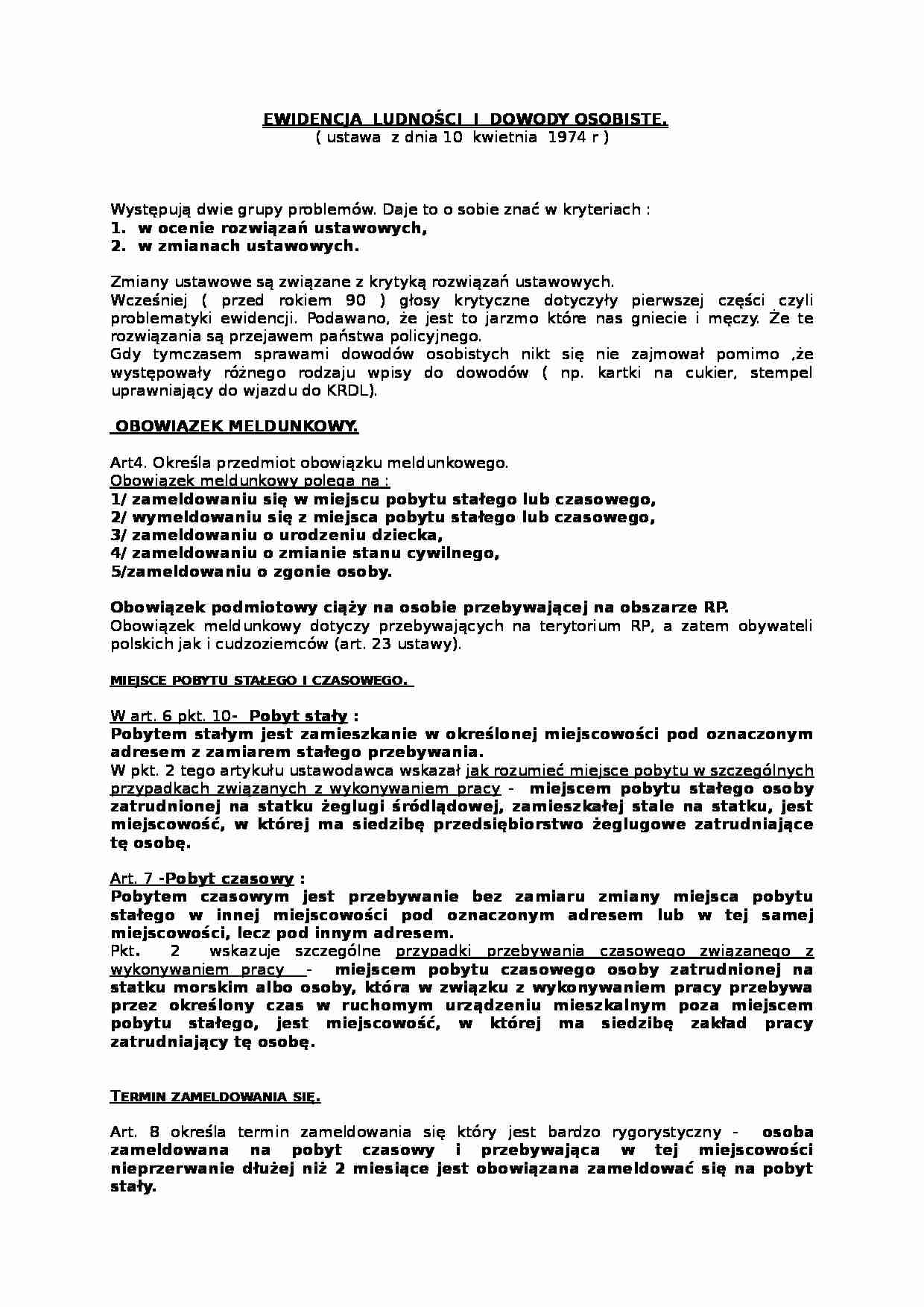 Ewidencja ludności i dowody osobiste - strona 1