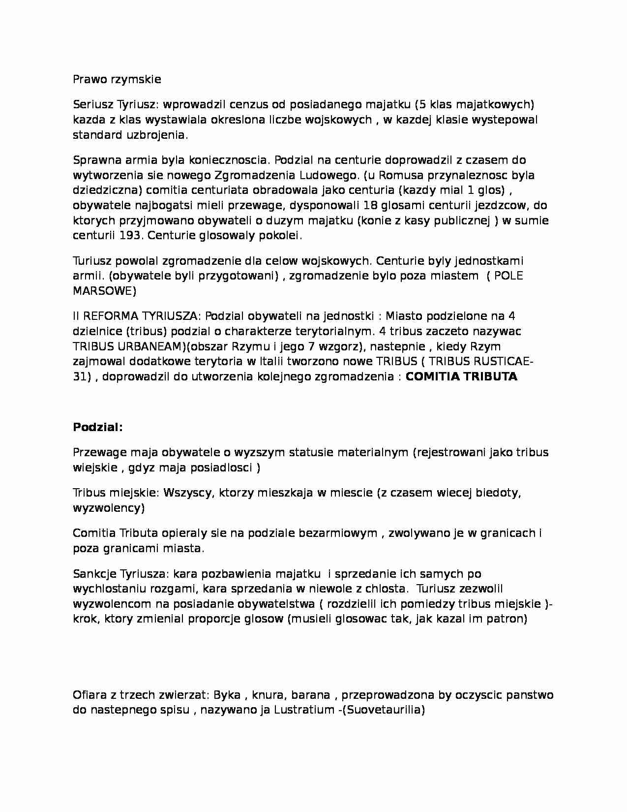 Prawo rzymskie - skrypt - strona 1