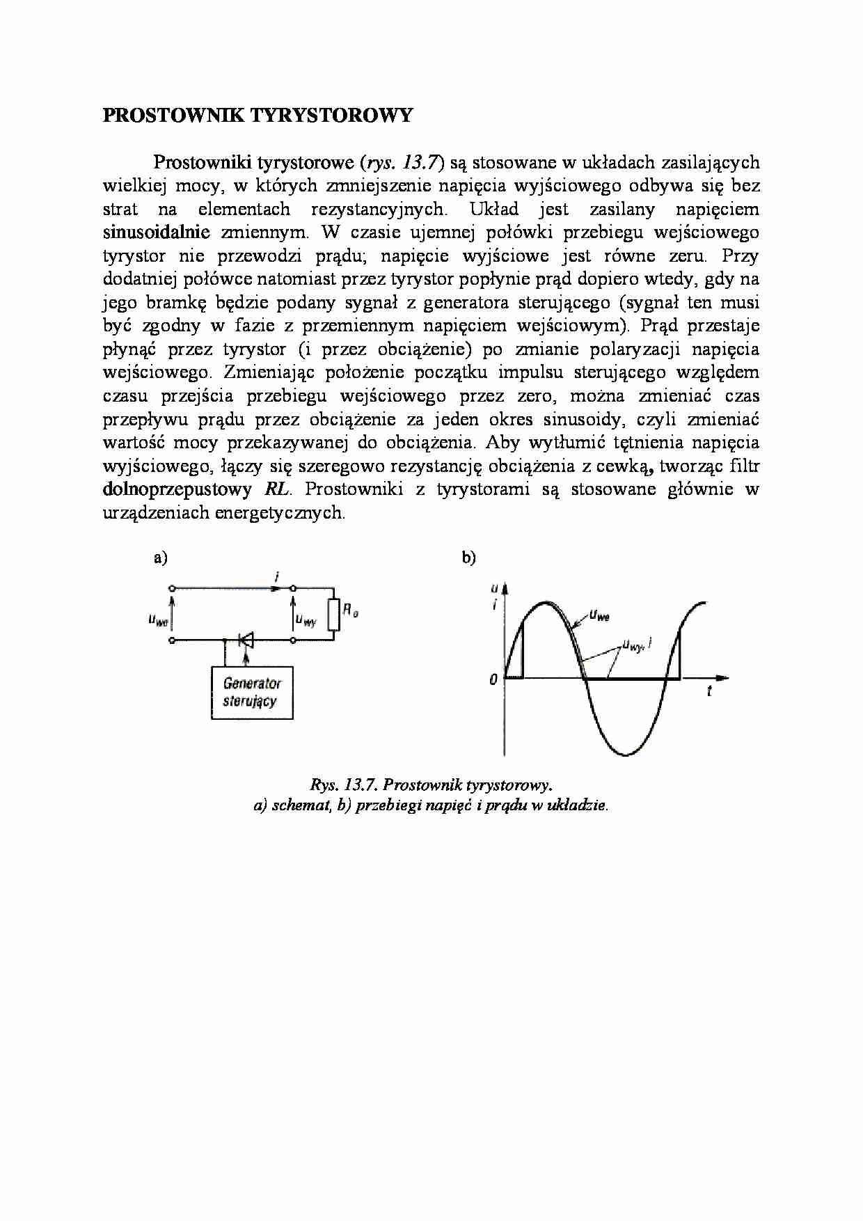 Prostownik trystorowy - strona 1