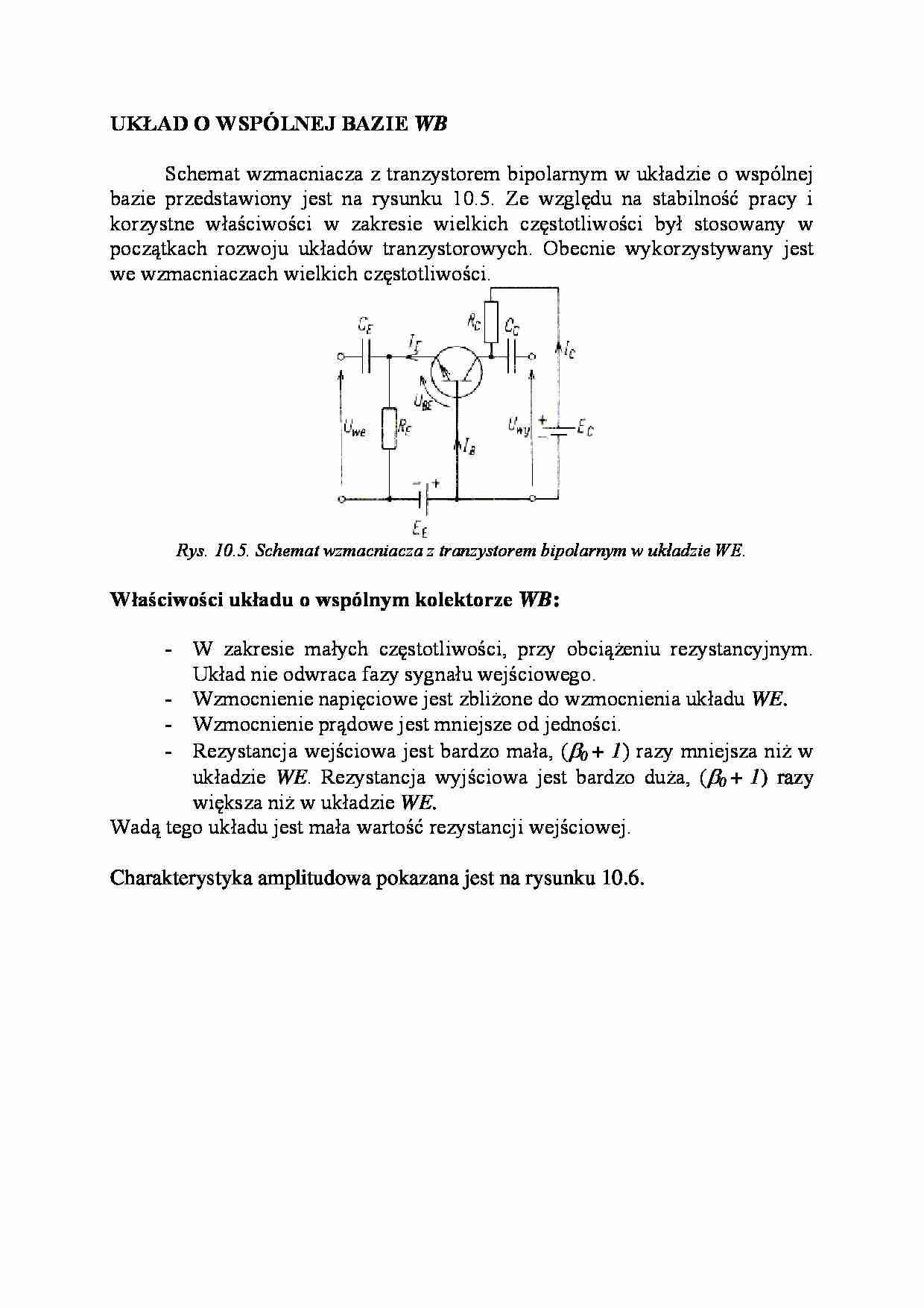 Układ o wspólnej bazie WB - strona 1