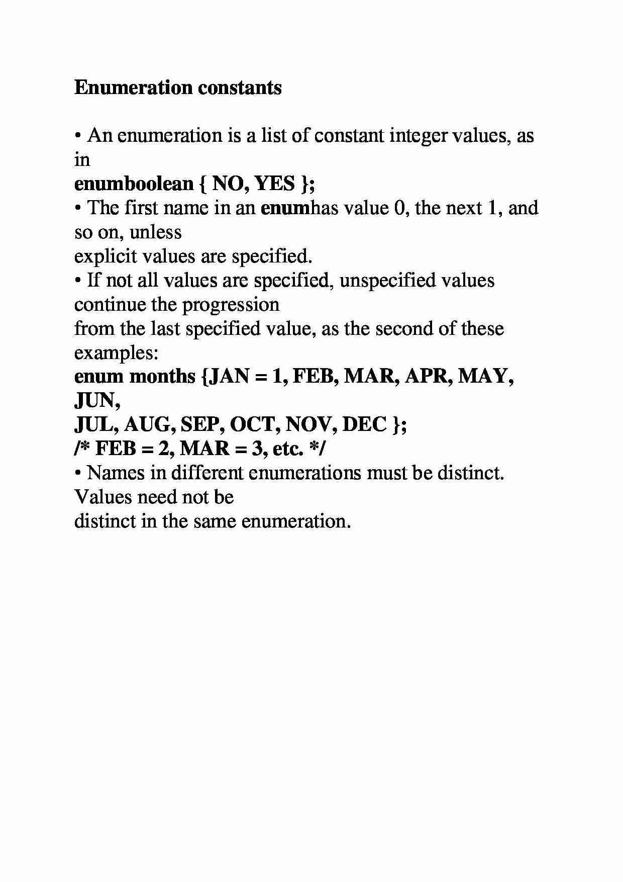 Enumeration constants - examples - strona 1