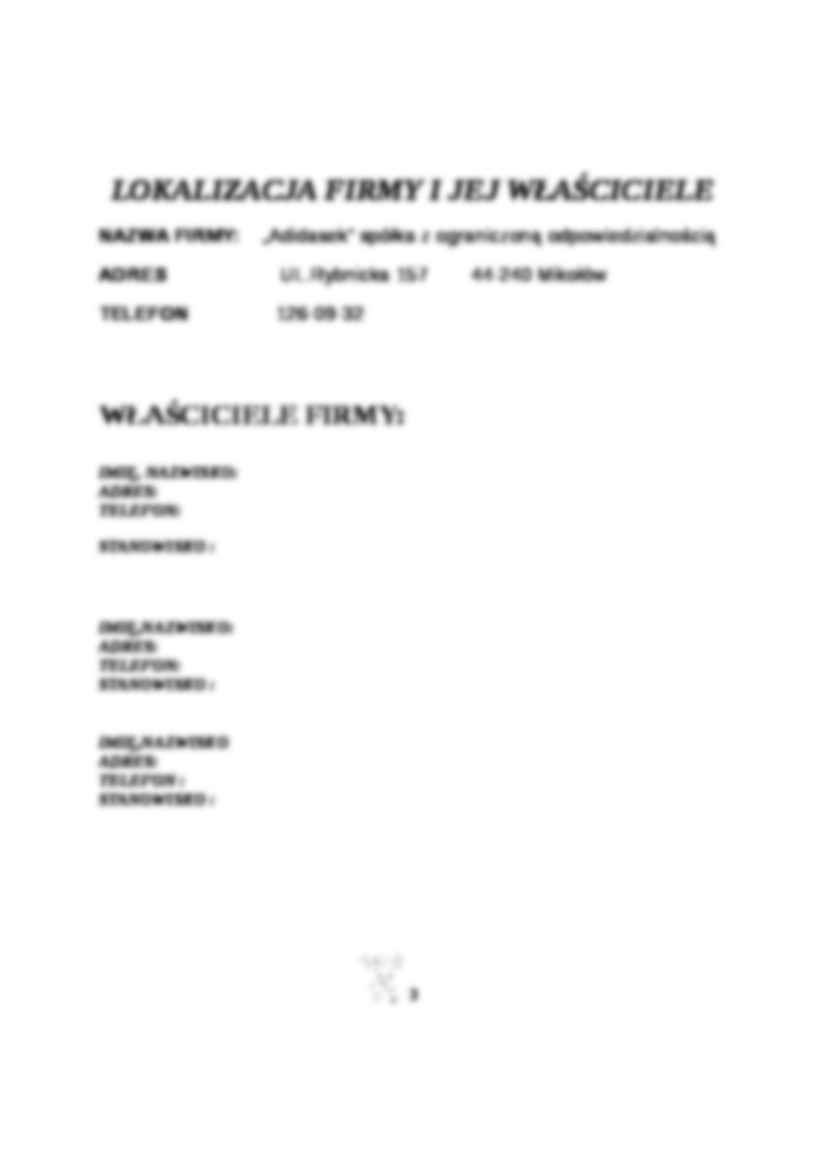 Biznes plan - siłownia - strona 3