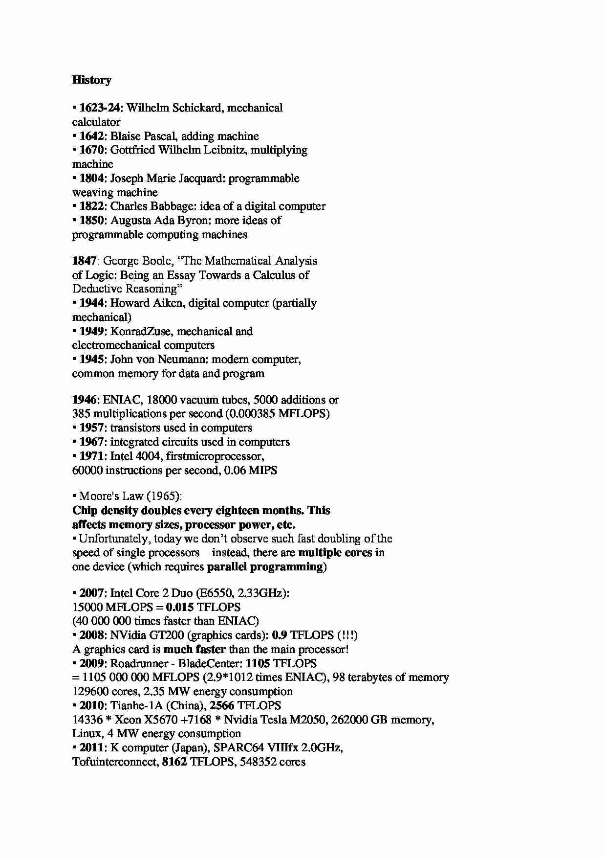 History  - overview - strona 1