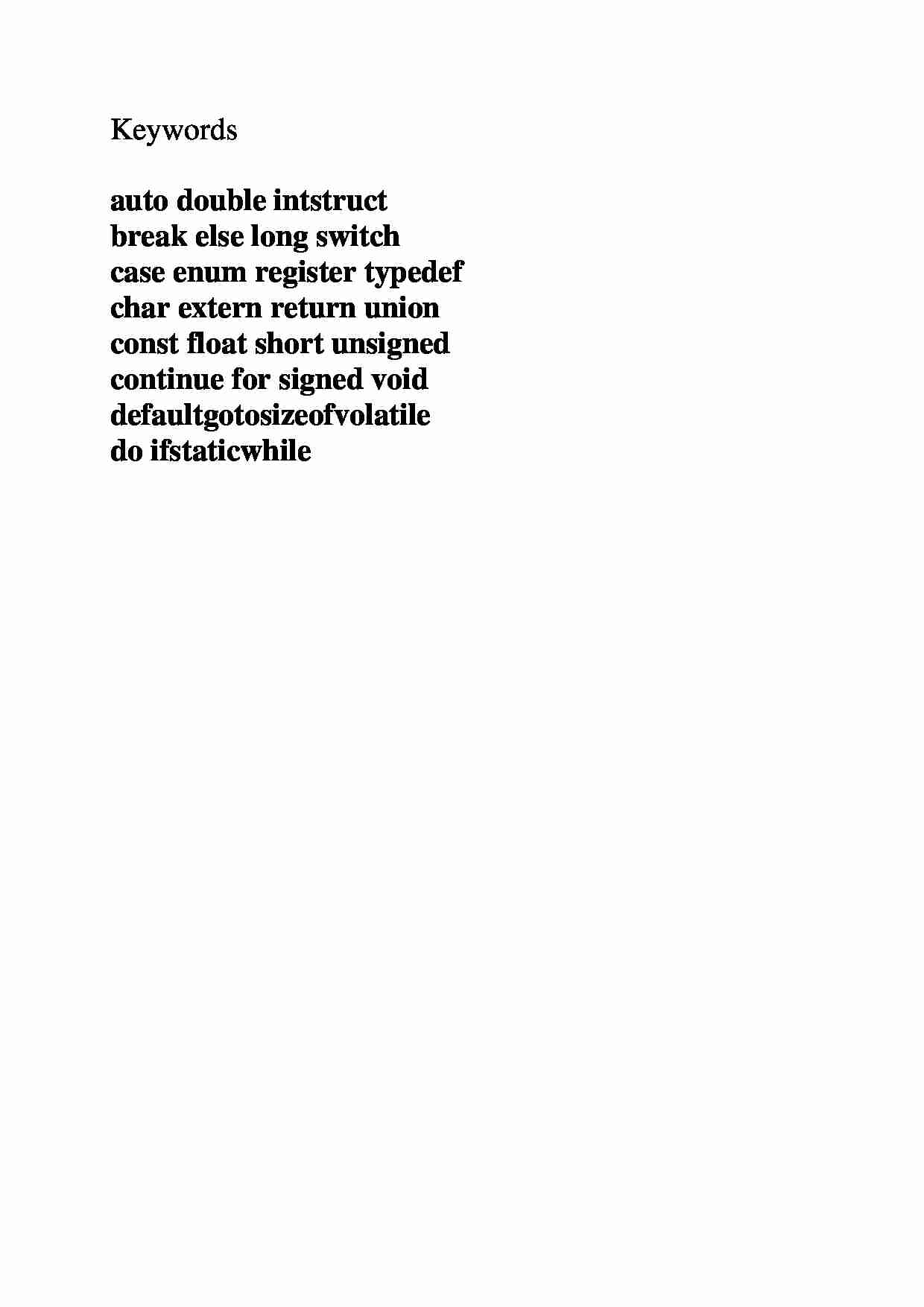 Keywords  - overview - strona 1