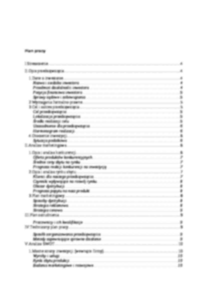 Biznes plan sklepu komputerowego - strona 2