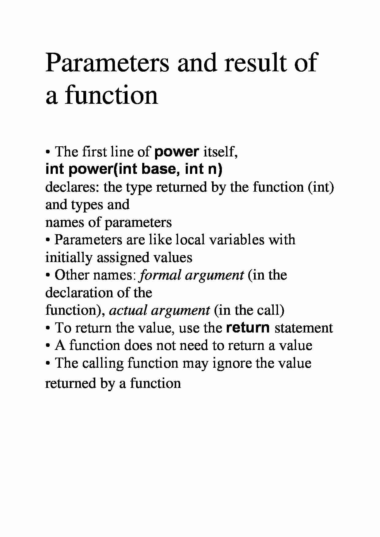 Parameters and result of a function - strona 1
