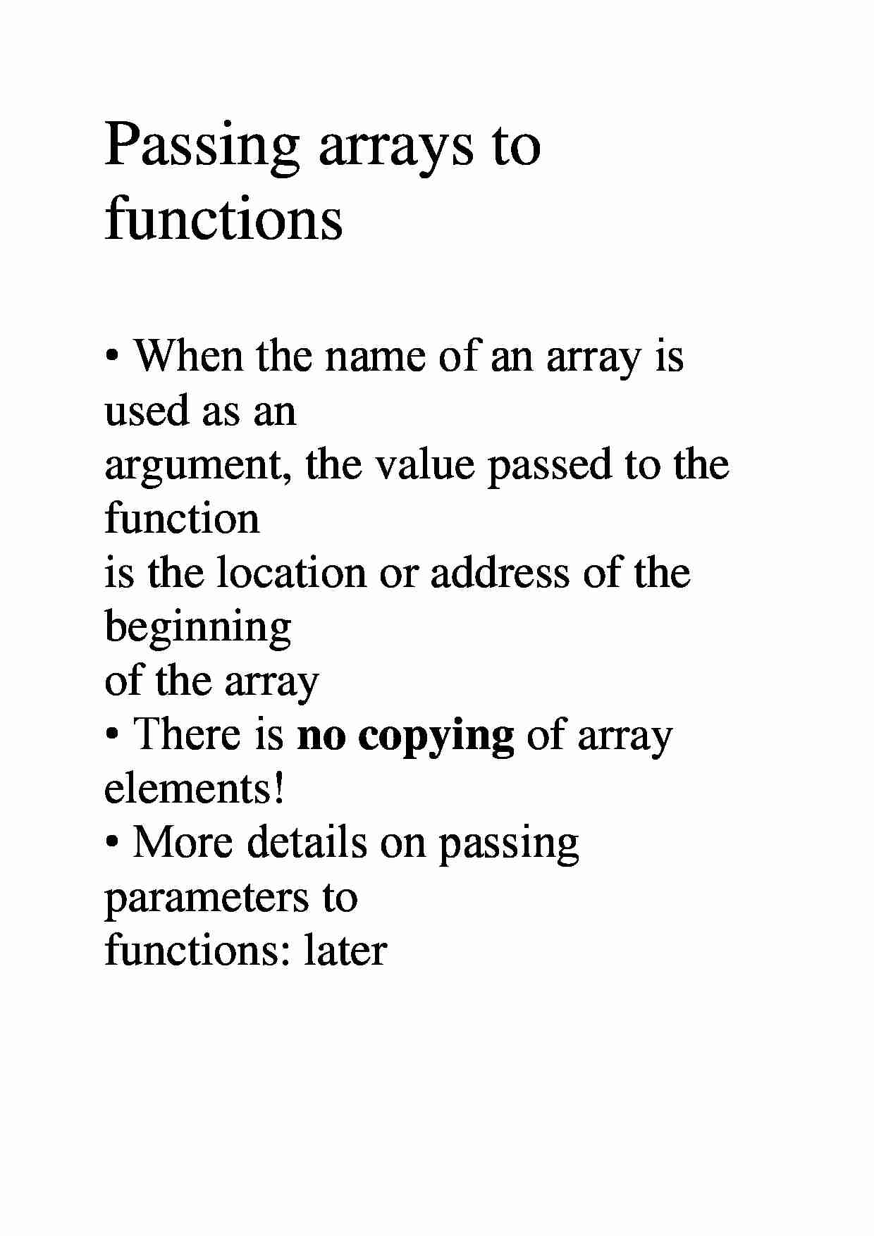 Passing arrays to functions - strona 1