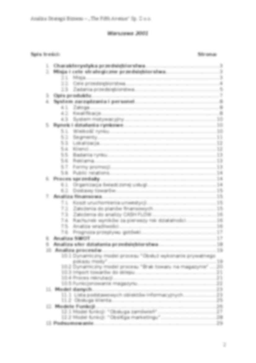 Biznes plan - sklep z bielizną - strona 2