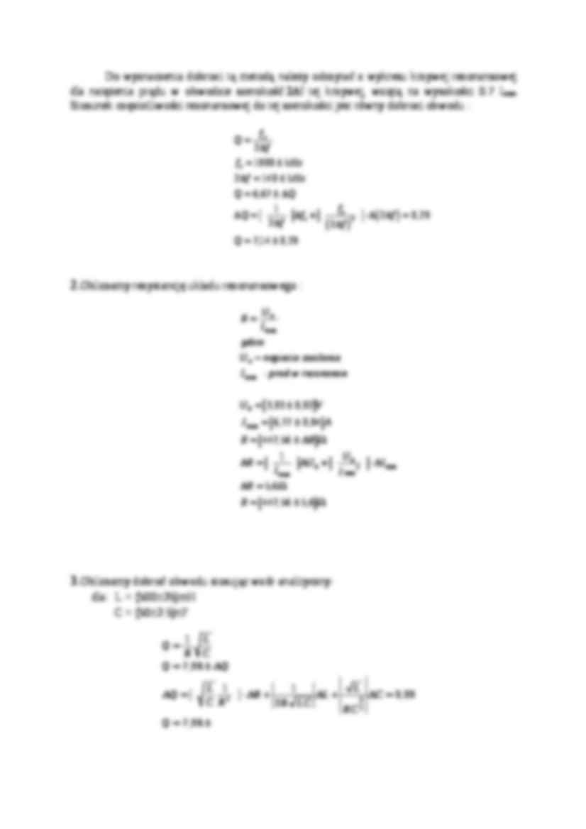 Badanie szeregowego rezonansu napięć - strona 3