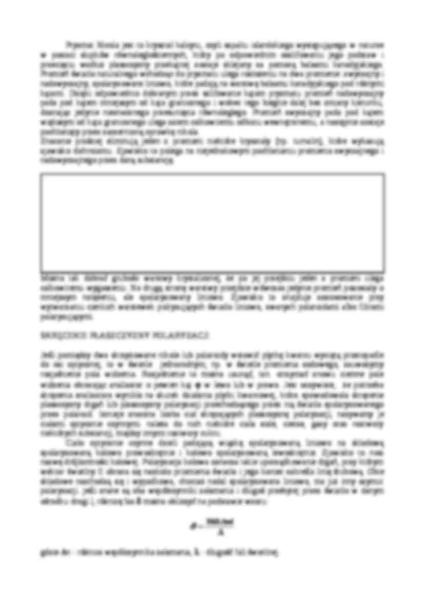 Wyznaczanie kąta skręcania płaszczyznay polaryzacji - strona 2