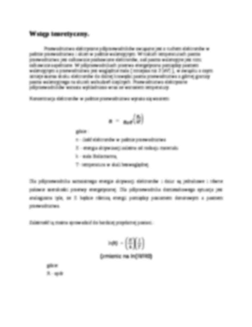 Wyznaczanie szerokości przerwy energetycznej  - strona 2