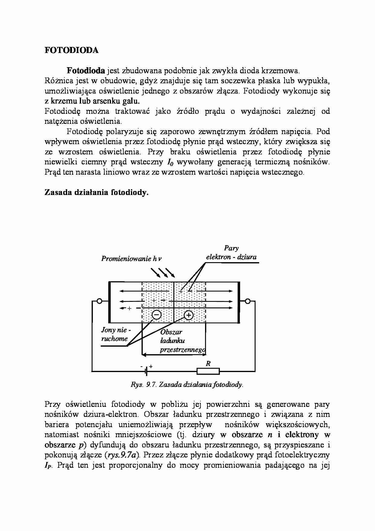 Fotodioda - omówienie zagadnienia - strona 1