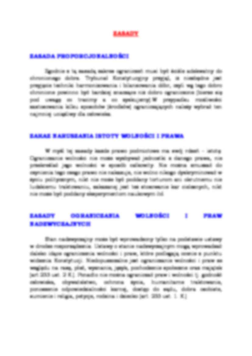 Konstytucyjne podstawy ograniczania wolności i praw - strona 2