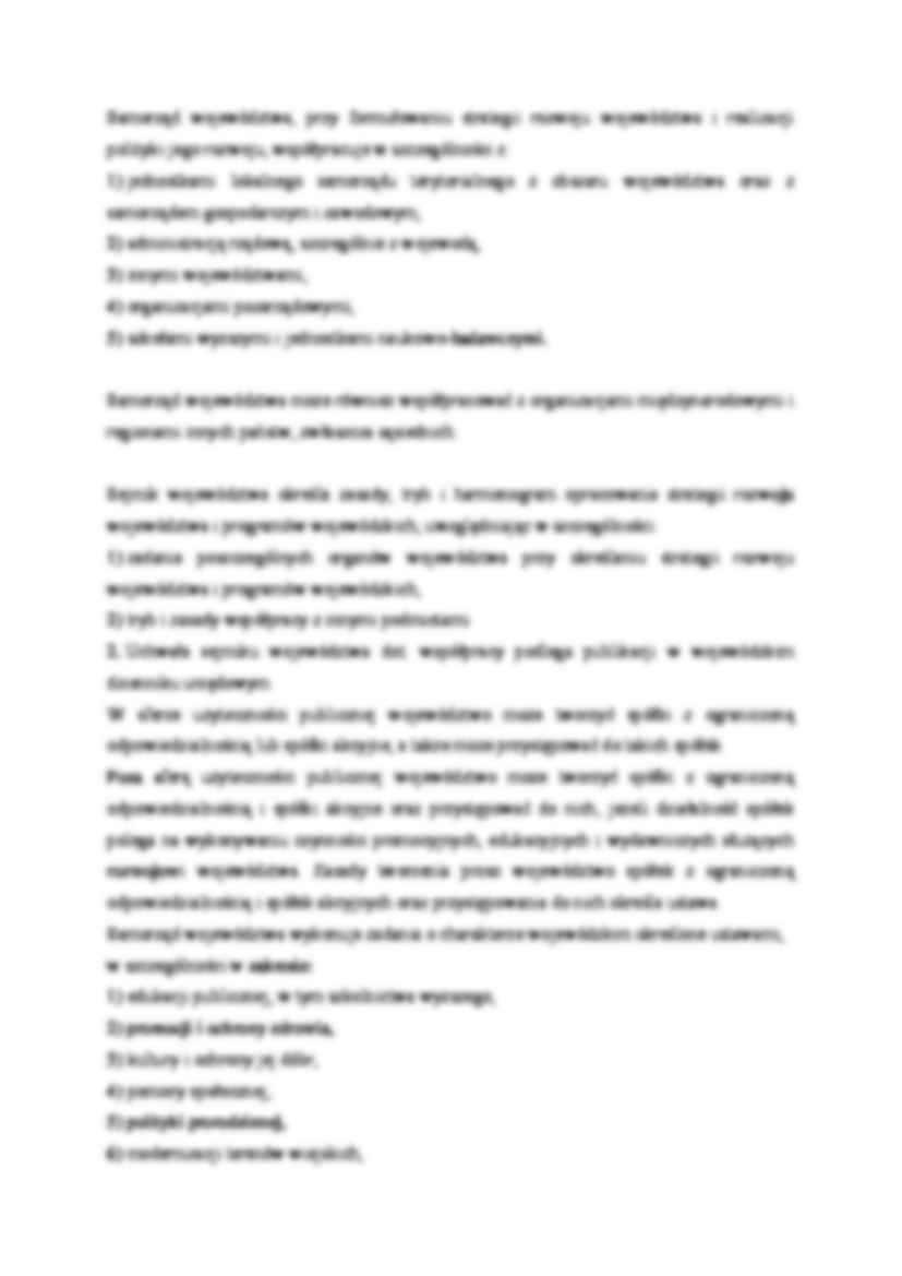 Zakres działalności samorządu województwa - strona 2
