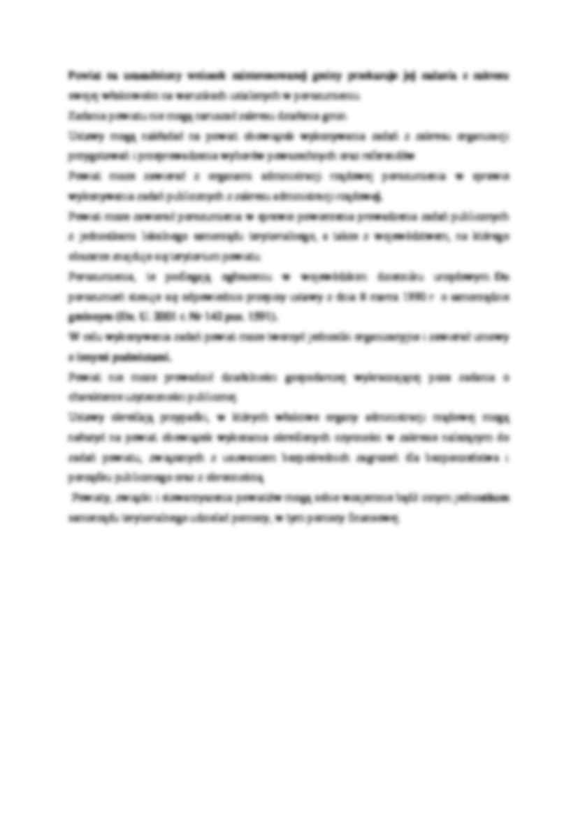 Zakres działania i zadania powiatu - strona 2