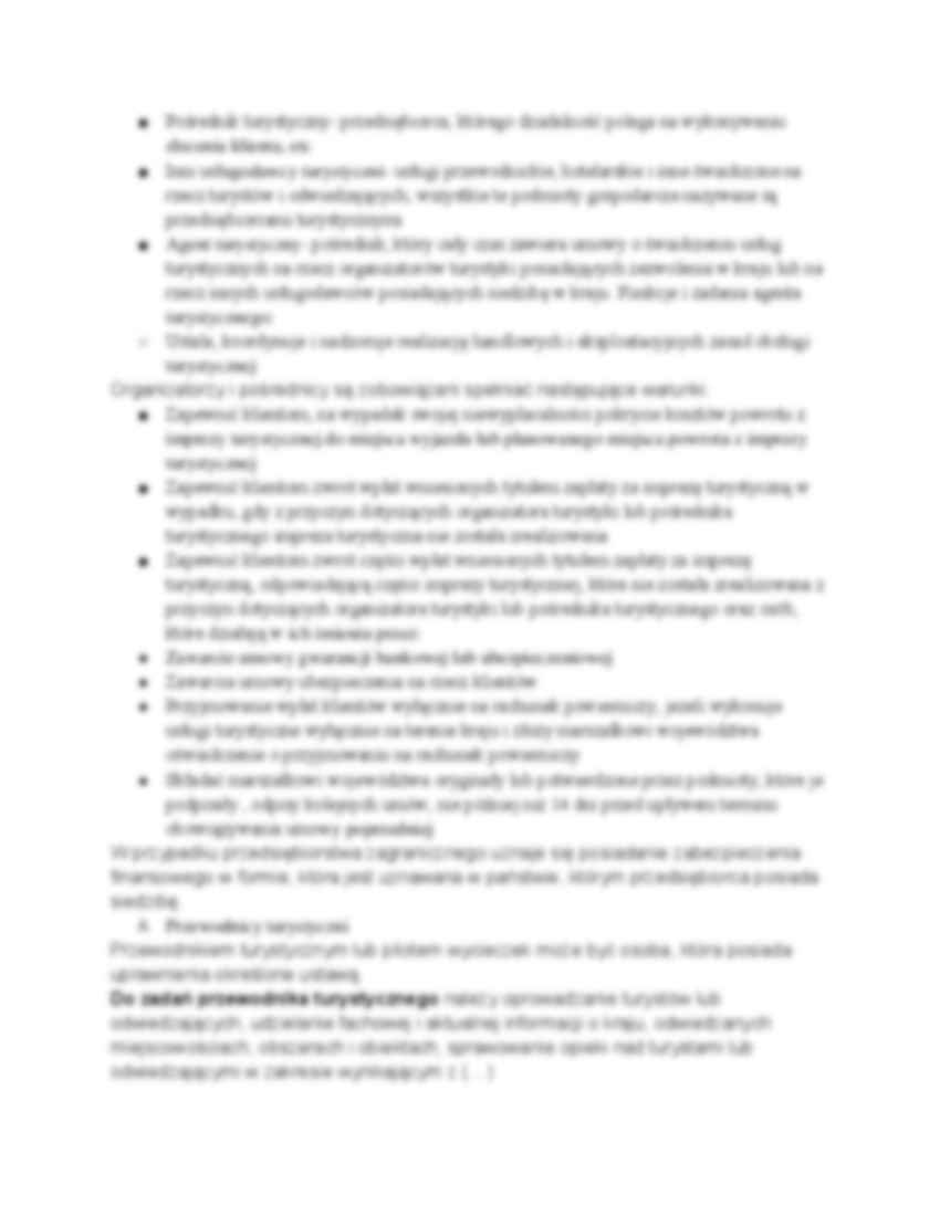 Organizatorzy turystyki - wykład - strona 2