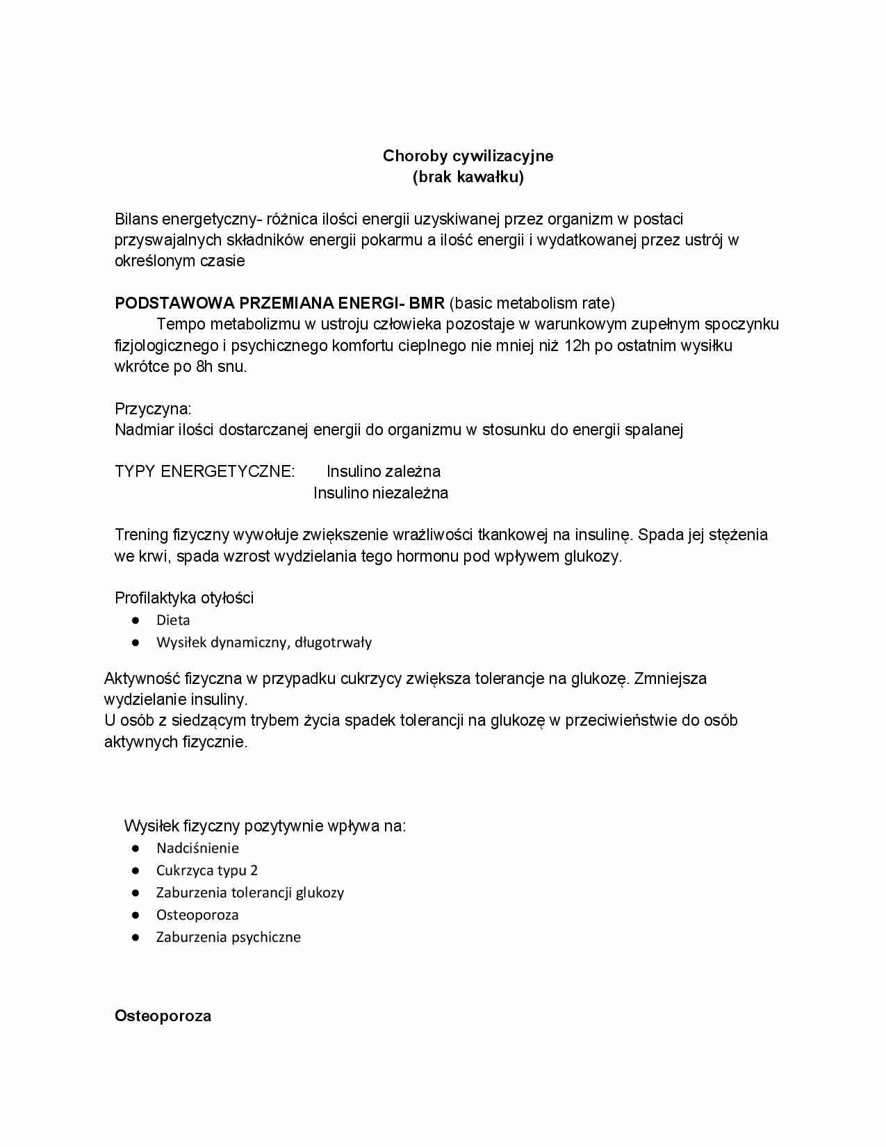 Choroby cywilizacyjne - wykład - strona 1