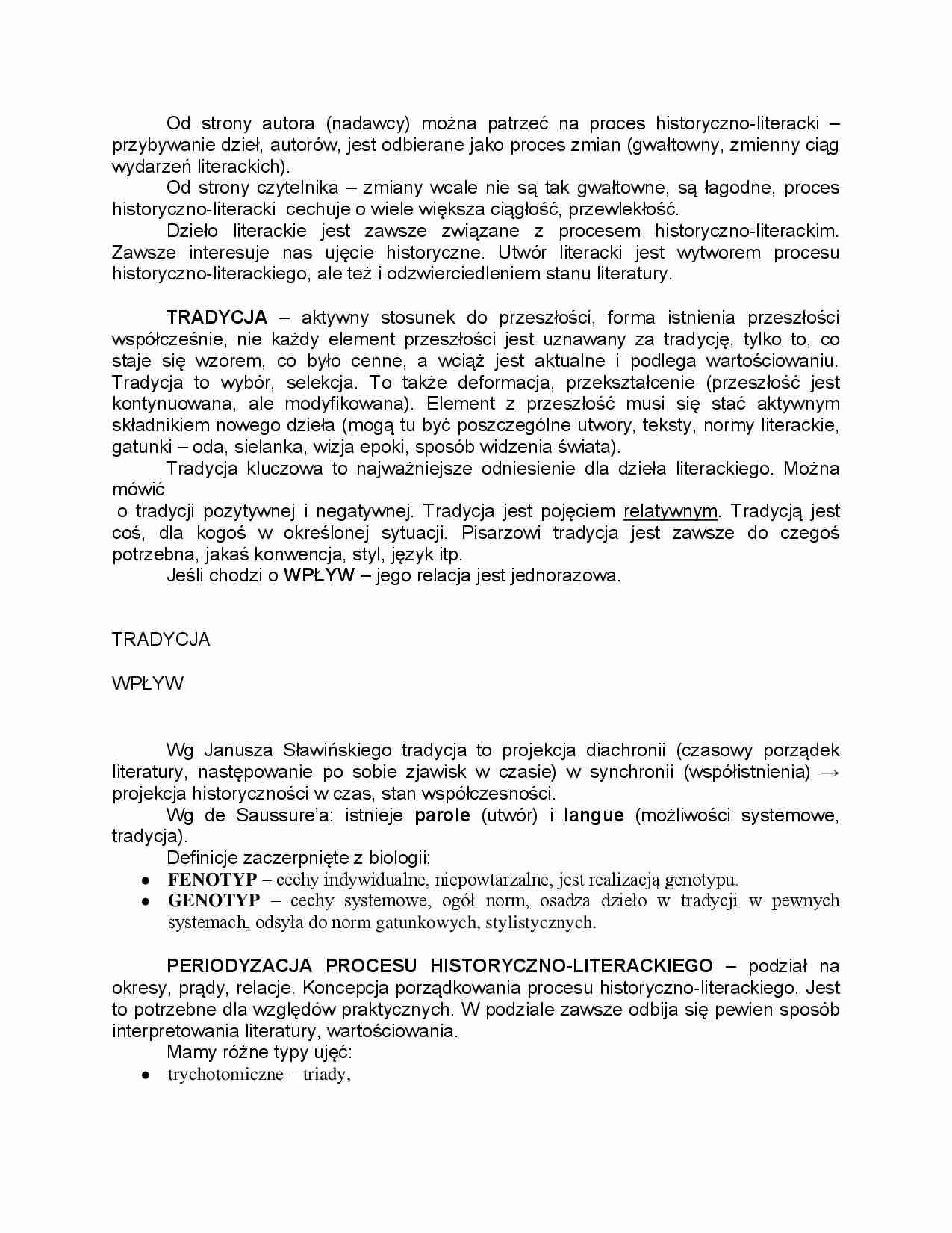 Utwór literacki jako wytwór procesu historyczno-literackiego - strona 1