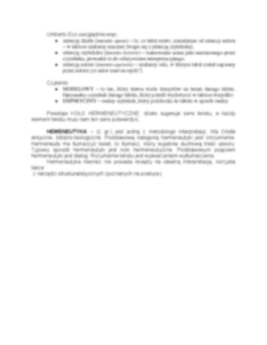 Intertekstualność - gatunki, wykład. - strona 3