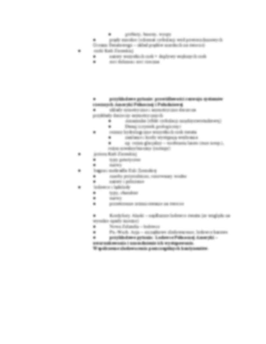 Zakres materiału z geografii fizycznej świata - strona 3