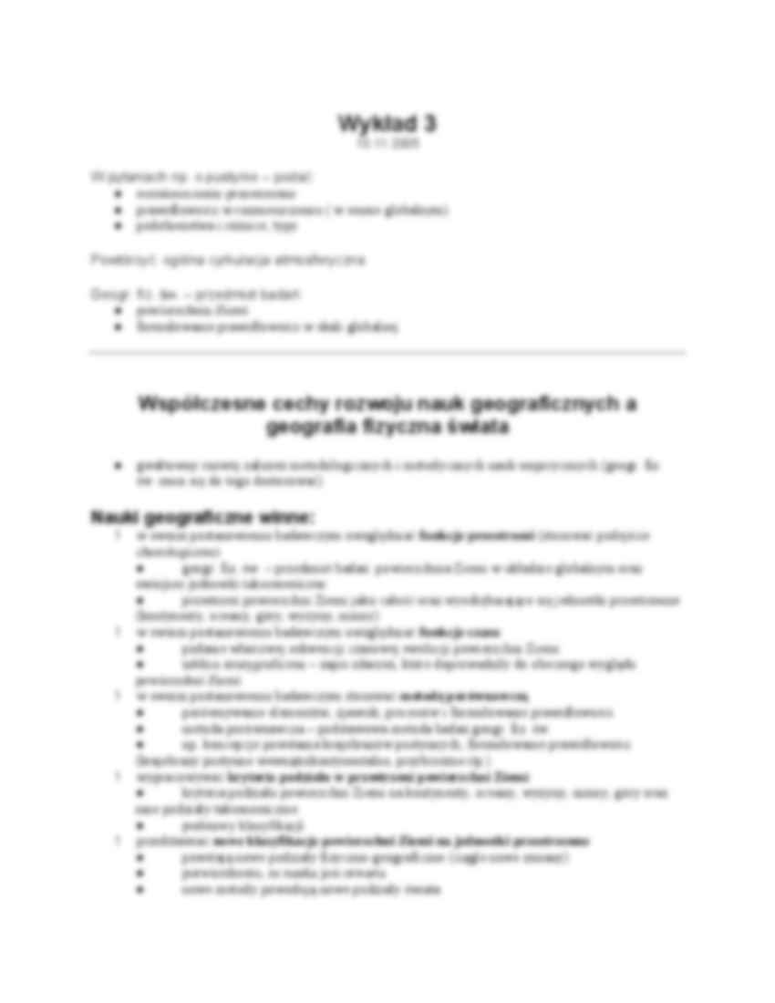 Georóżnorodność, definicja geografii - wykład - strona 2