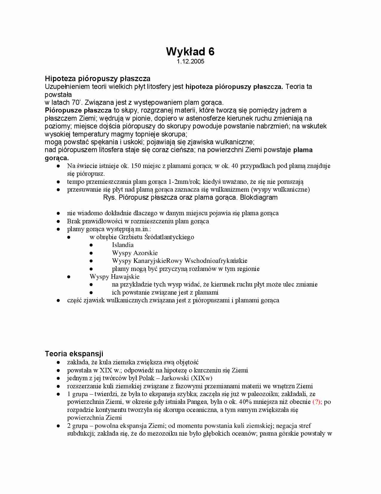 Stadia ewolucji oceanicznych - wykład - strona 1