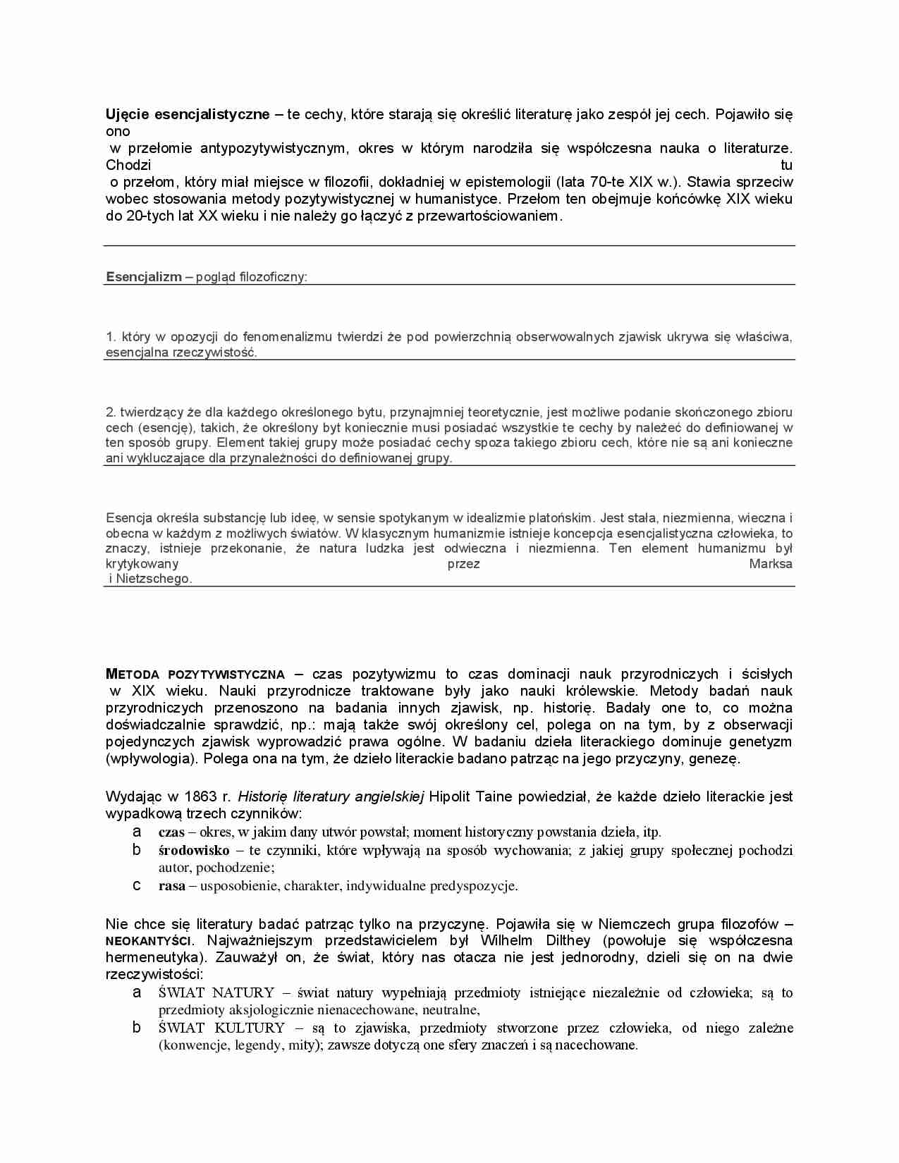 Esencjalizm jako pogląd filozoficzny - strona 1
