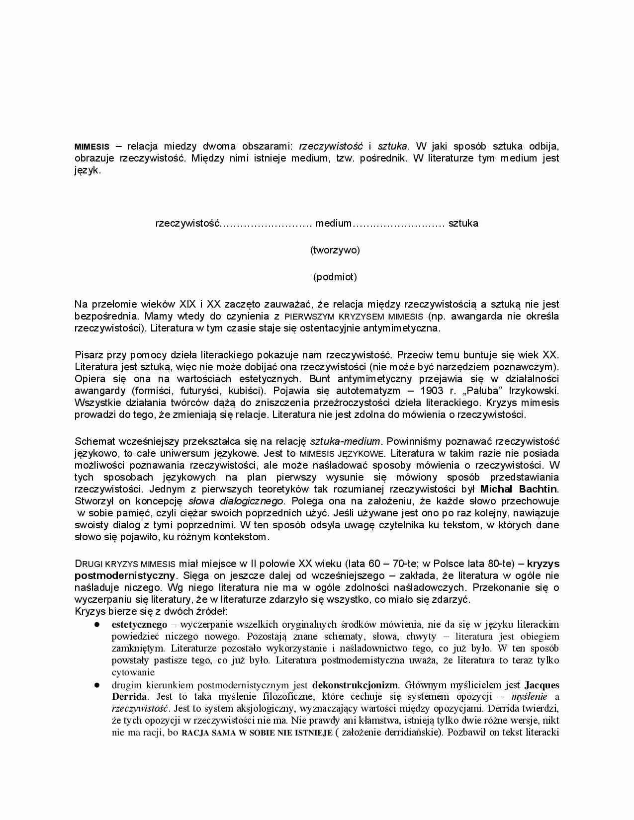 Miesis - omówienie relacji - strona 1