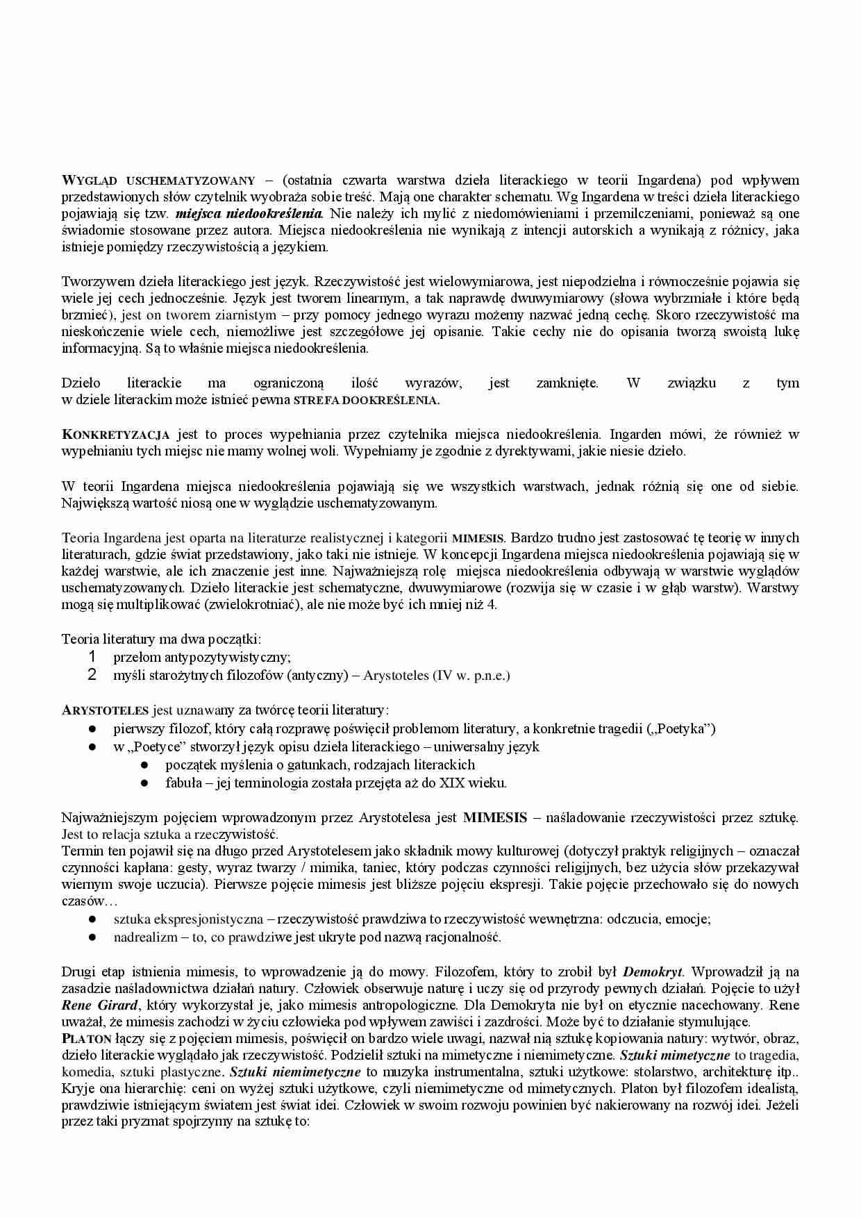 Dzieło literackie - wykład - strona 1