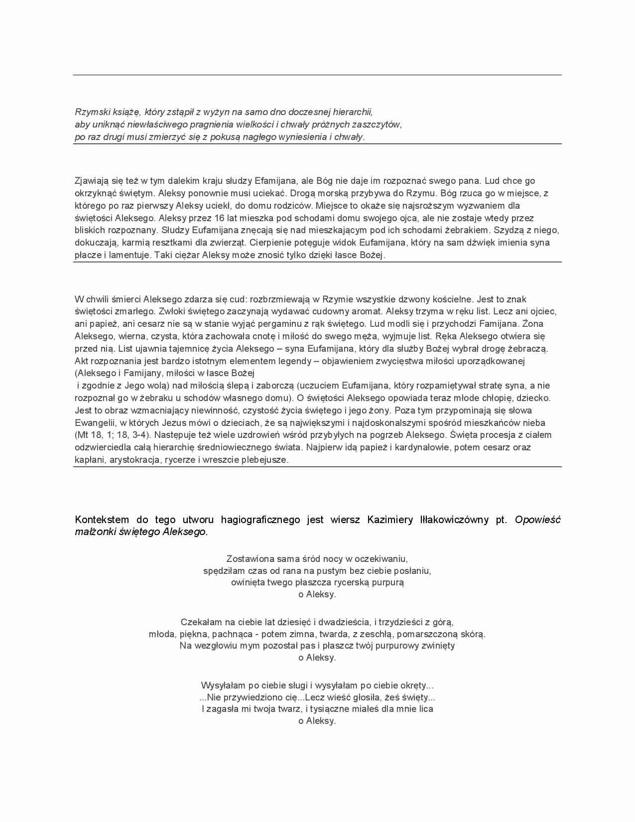 Opowieść małżonki świętego Aleksego - strona 1