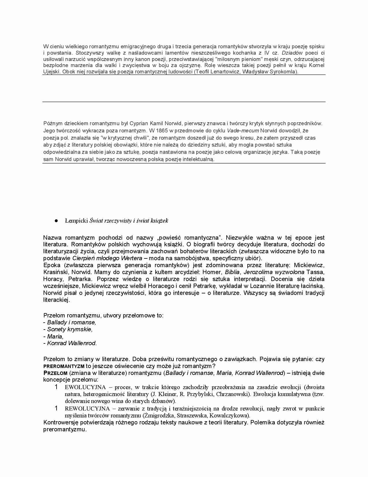 Przełom w romantyzmie - strona 1