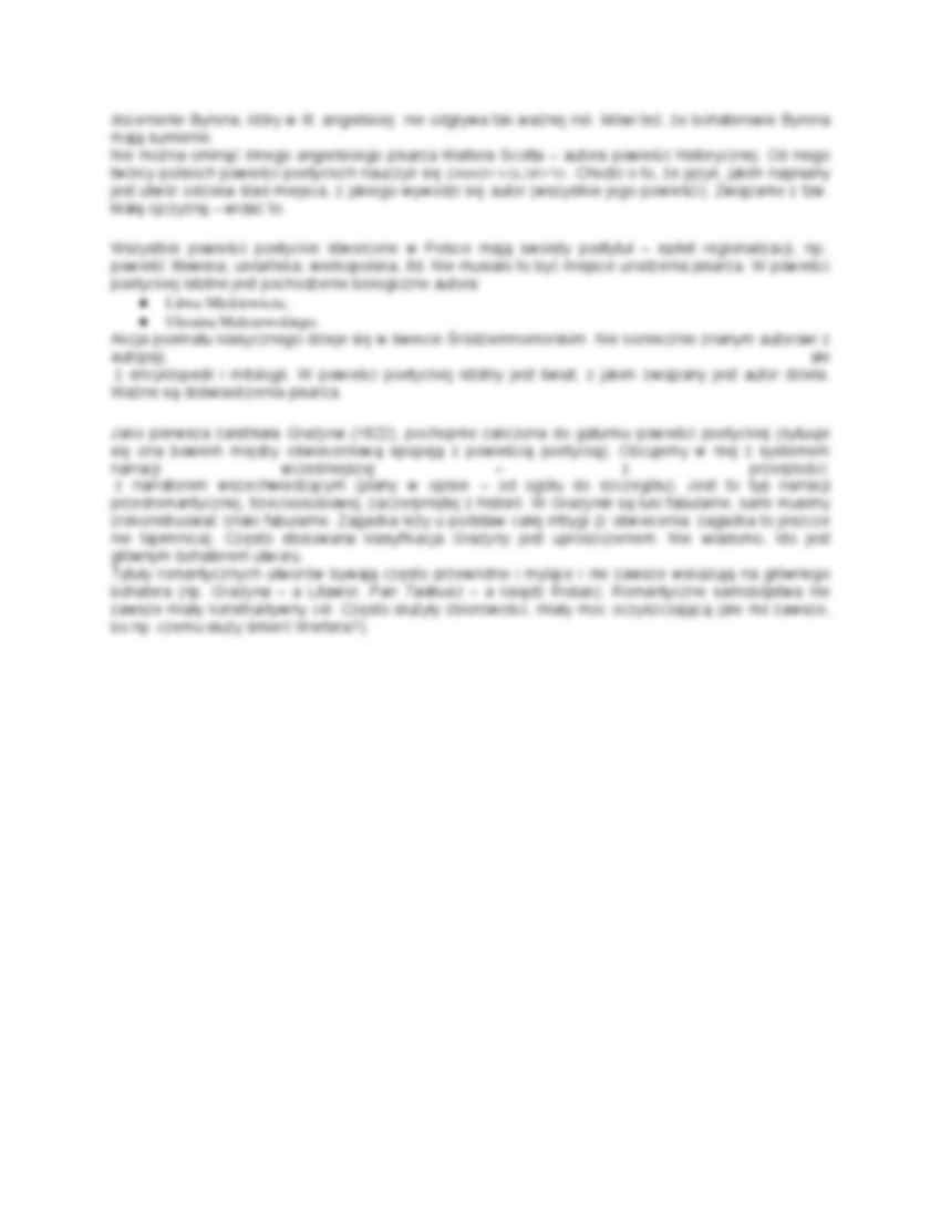 Tradycja sentymentalna w budowaniu przełomu romantycznego - strona 2