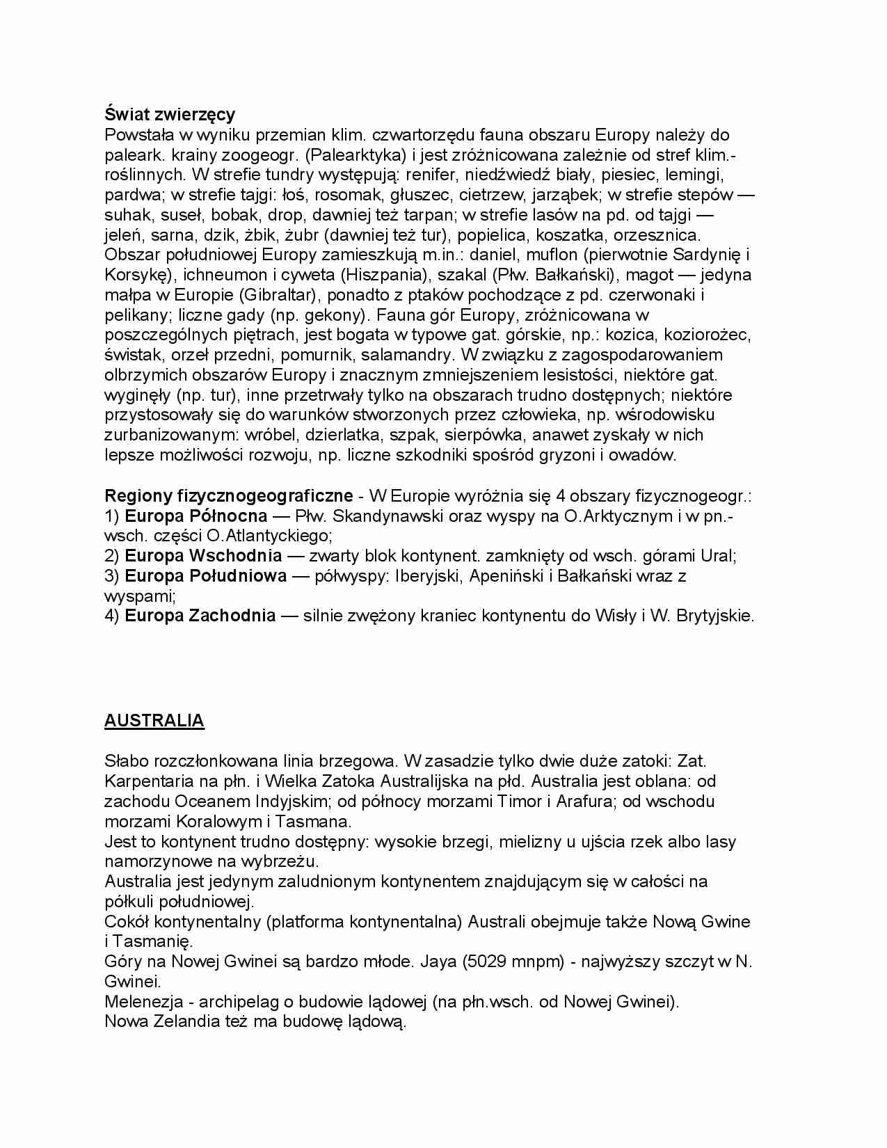 Świat zwierzęcy Europy - strona 1