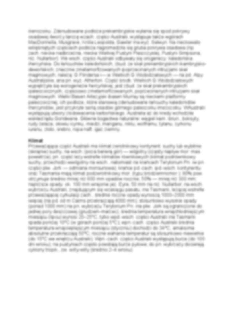 Australia - klimat, roślinność. - strona 2