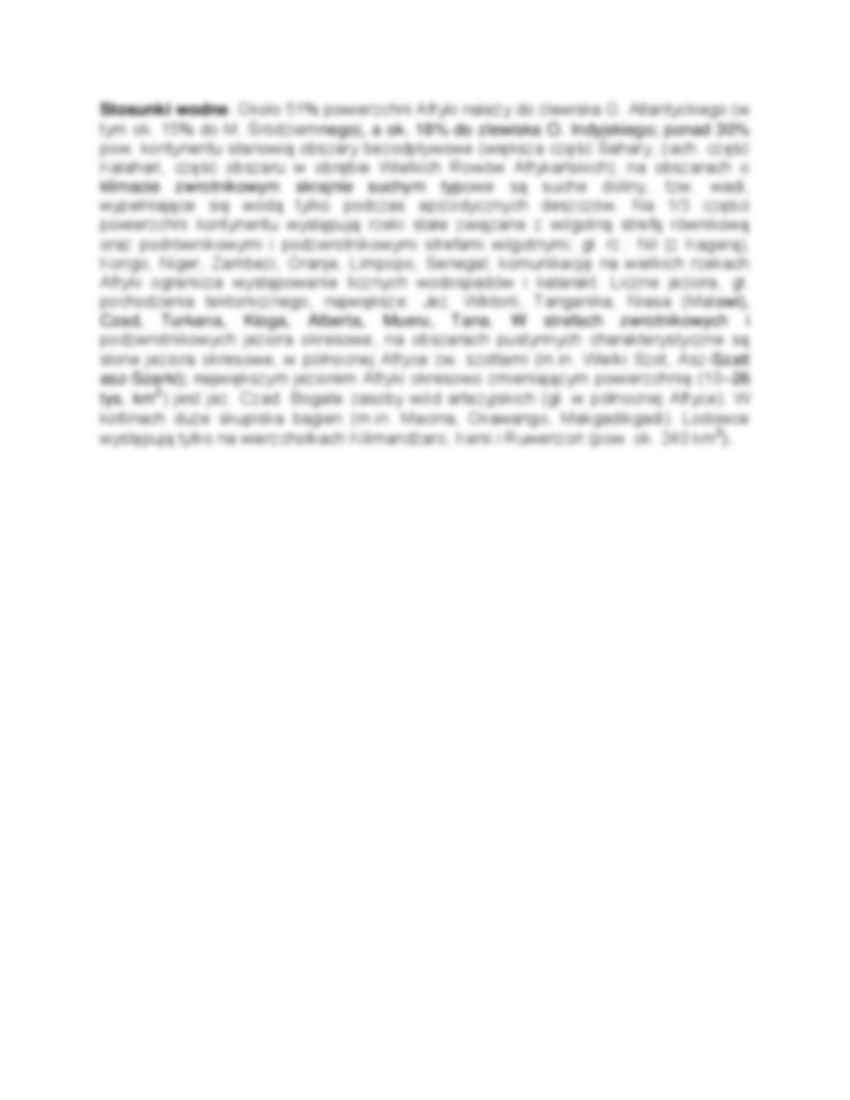Afryka - geologia i stosunki wodne - strona 2