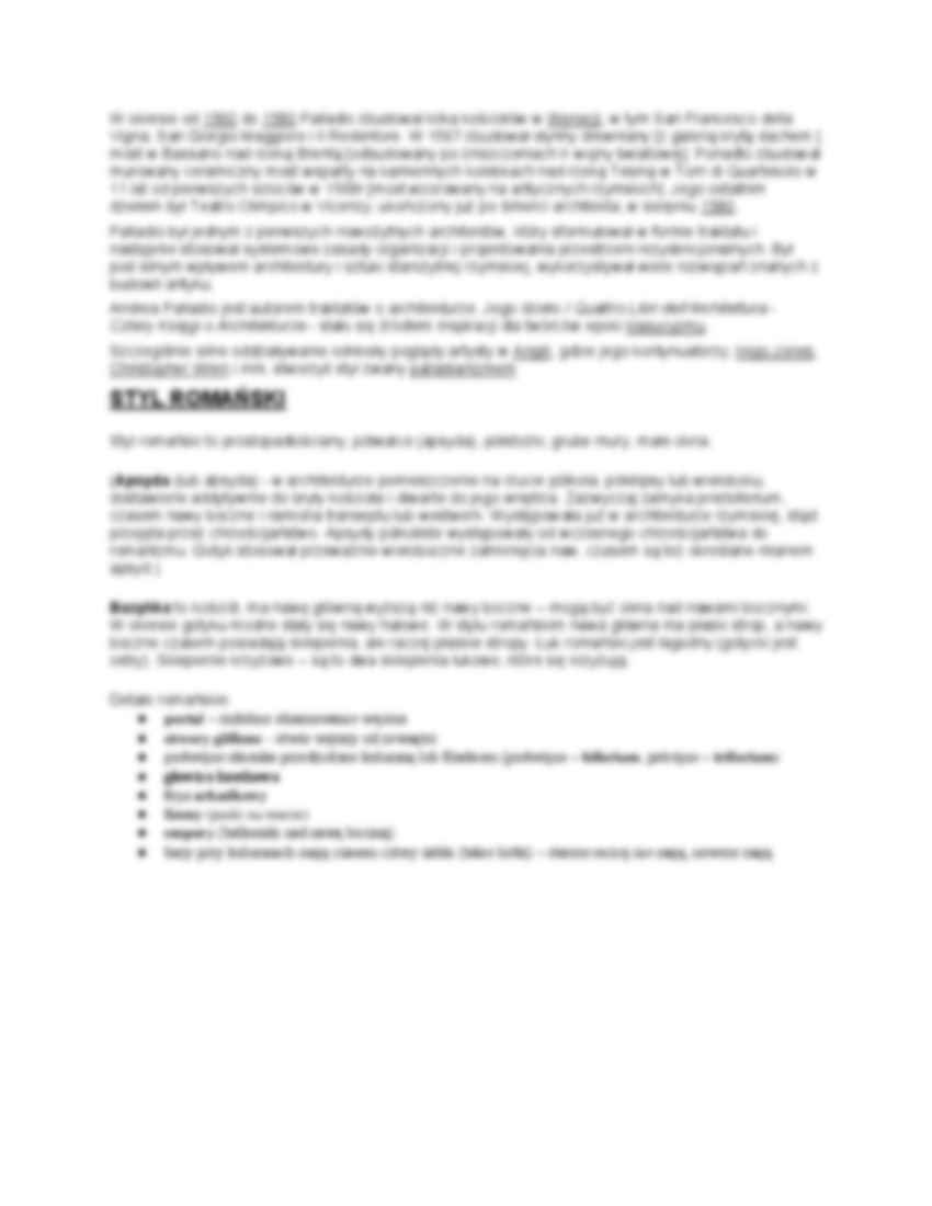 Renesans - miasta i architektura - strona 2