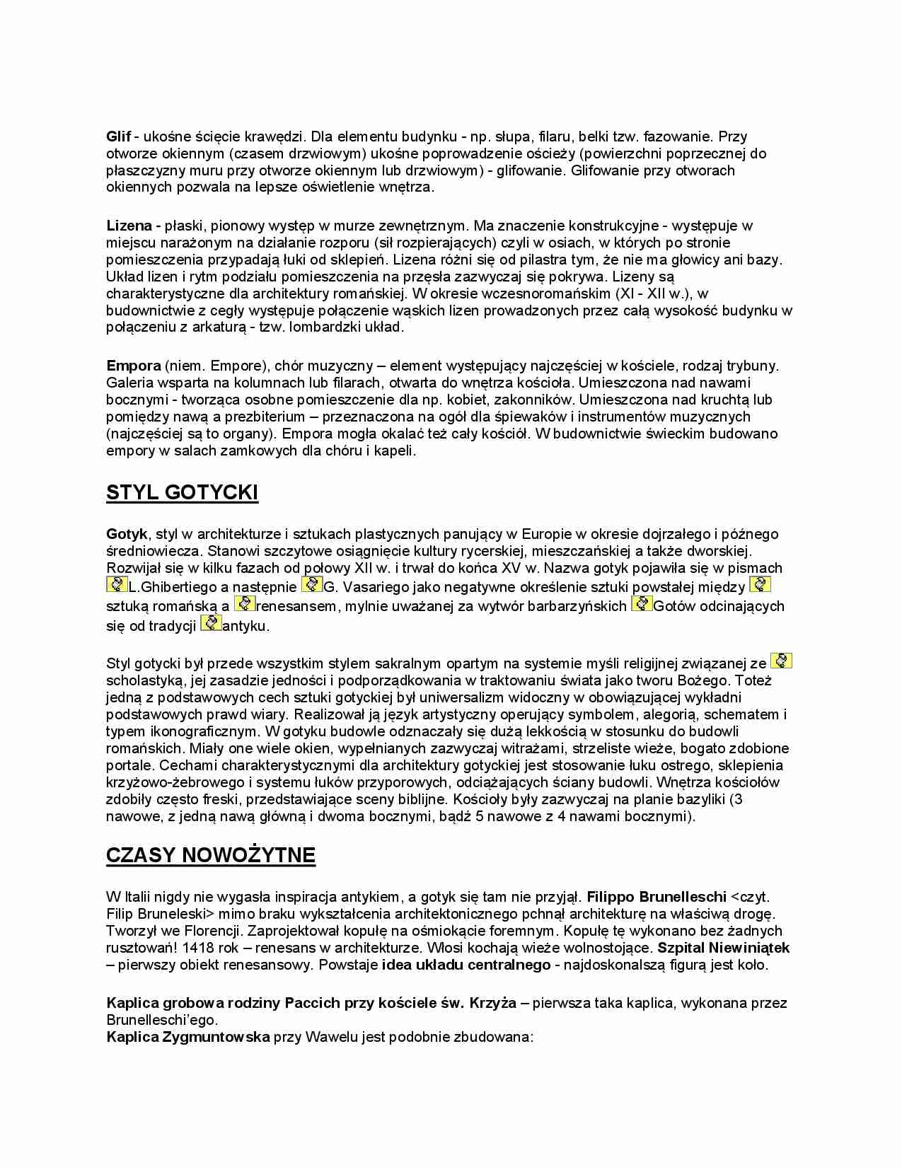 Styl gotycki i czasy nowożytne  - strona 1