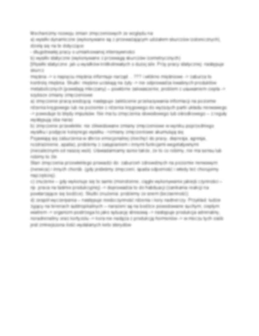 Zmęczenie organizmu - wykład - strona 2