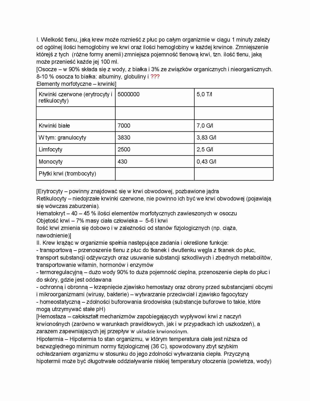 Układ krwionośny - wykład - strona 1