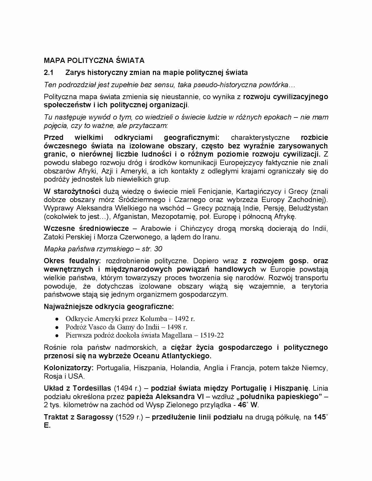 Mapa polityczna świata - strona 1