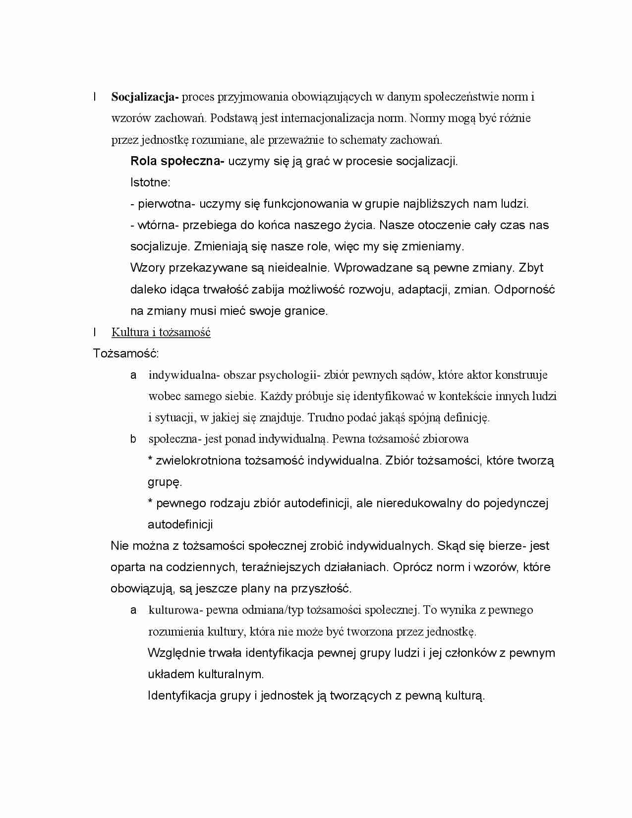 Wzory społeczne, kulturalne - wykład - strona 1