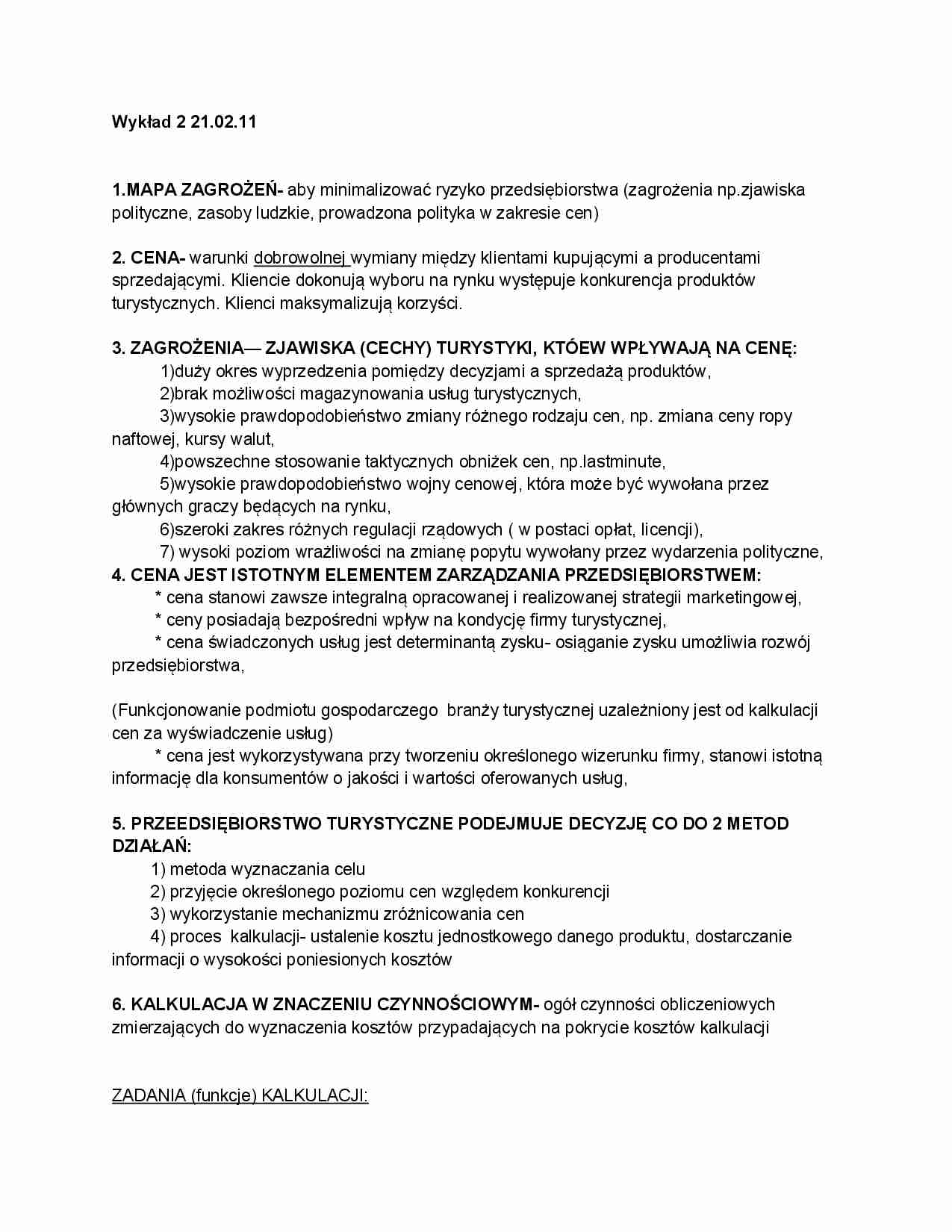 Ryzyko przedsiębiorstwa - wykład - strona 1