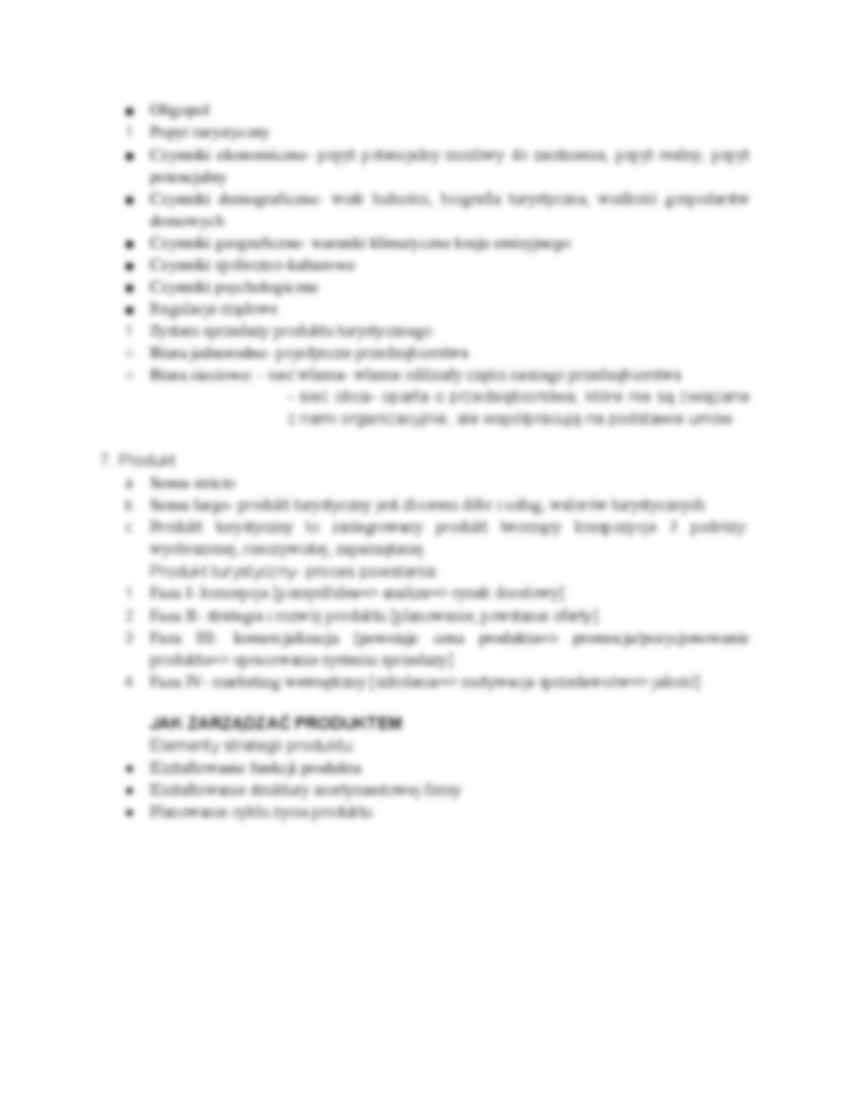 Przedsiębiorstwo turystyczne - cel, sprzedaż - strona 3